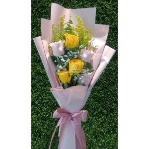 Bouquet de 6 rosas ternura